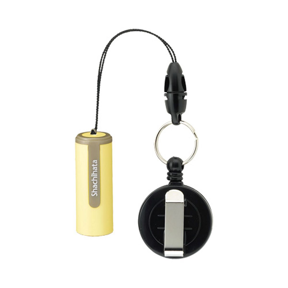 シャチハタ ネーム9 携帯リールコード ペールイエロー