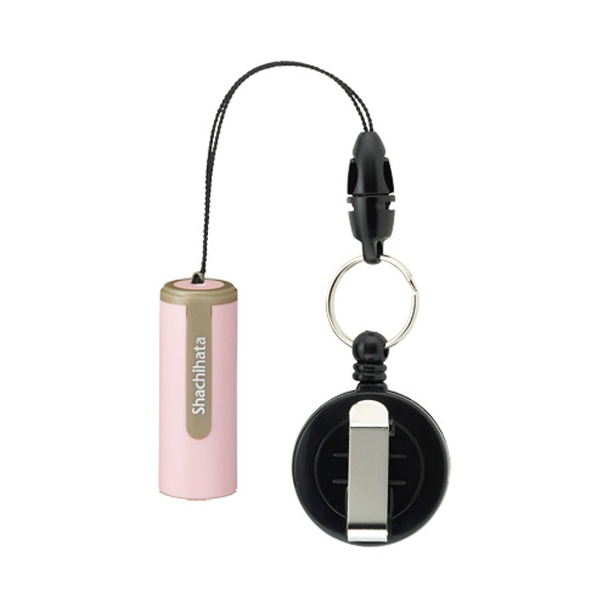 シャチハタ ネーム9 携帯リールコード ペールピンク