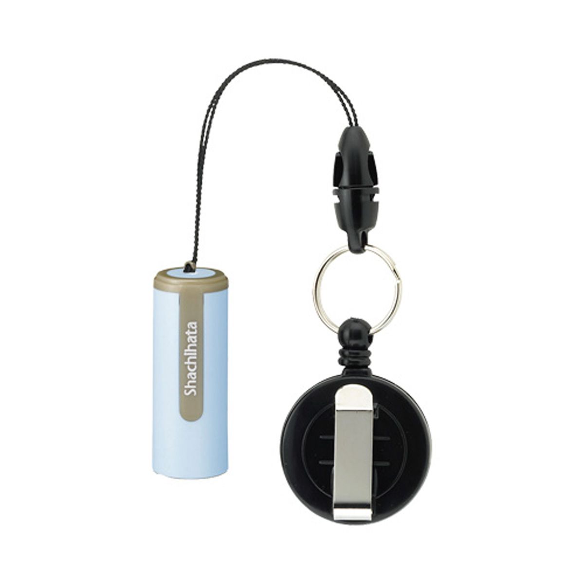 シャチハタ ネーム9 携帯リールコード ペールブルー