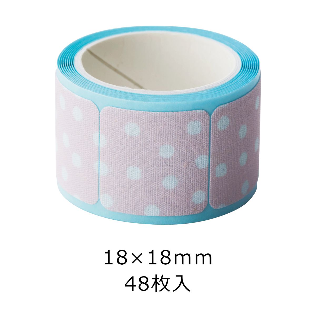 洗濯タグに貼るコットンラベル ピンクドット