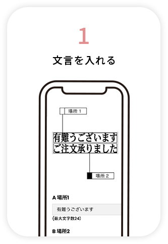 オーダーメイドスタンプ作成方法1