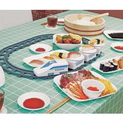 回転寿司 トレイン 電車 新幹線 プラレール レーン すし 電池式 お菓子 スイーツ
